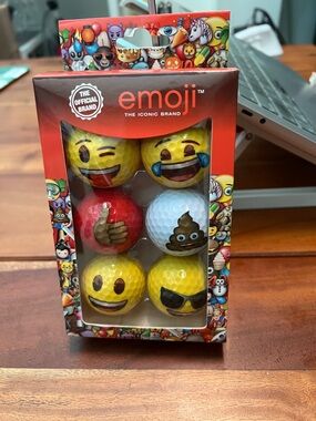 Bundle Item! - 6-Pack Emoji Golf ⛳️ Balls - NWOT
